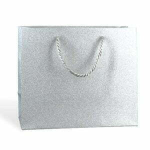 Glamour M17 Shopper plastificata Glitterata Argento