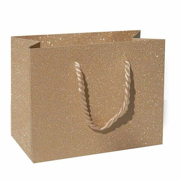 Shopper plastificata Glitterata Oro Glamour M17