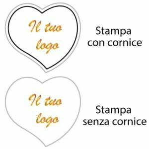 Etichette personalizzate con logo e cornice