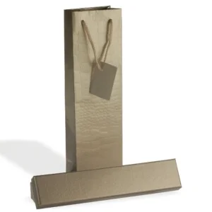 Astuccio con shopper per bracciale Tortora lucido e Beige Itaca M4