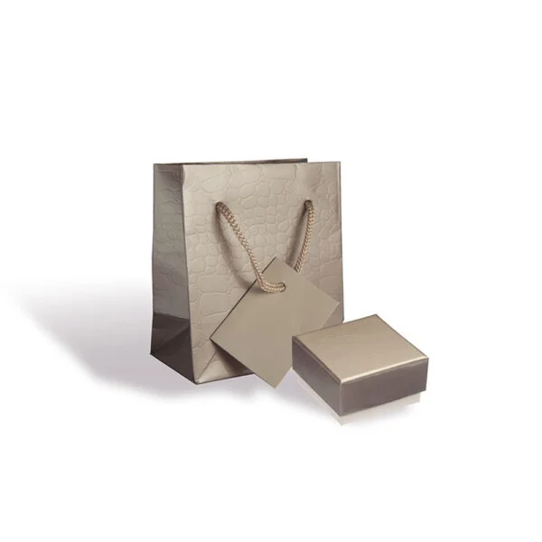 Astuccio con shopper multifunzione Tortora lucido e Beige Itaca M0