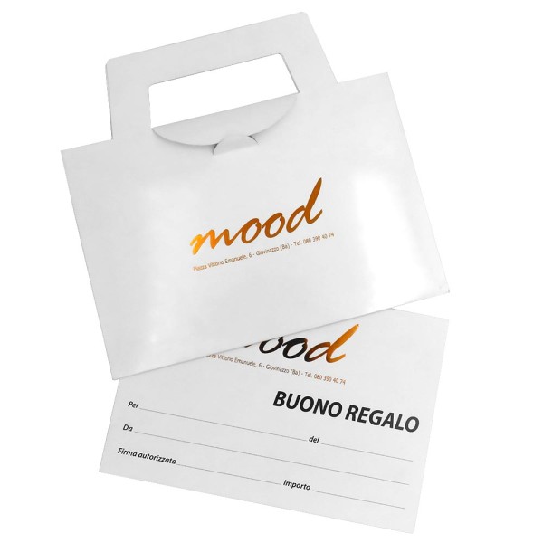 Buoni Regalo personalizzabili con busta a borsetta