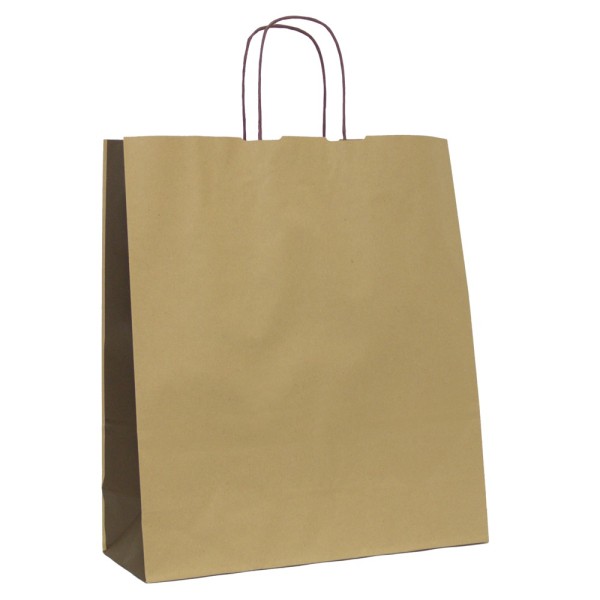 Shopper Kraft Marrone Arco Bicolor M18