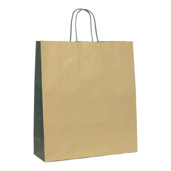 Shopper Kraft Verde scuro Arco Bicolor M18