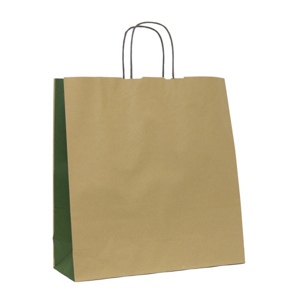 Shopper Kraft Verde scuro Arco Bicolor M36