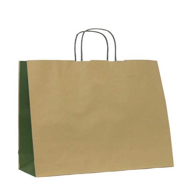 Shopper Kraft Verde scuro Arco Bicolor M46