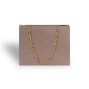 Catenella Lucertola M20 Shopper Plastificata Lucida Platino