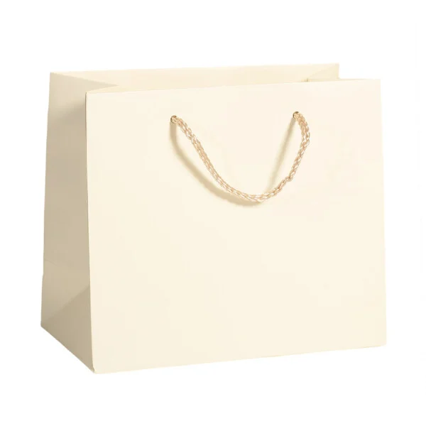 Shopper Plastificata Opaca Avorio Eolo M26