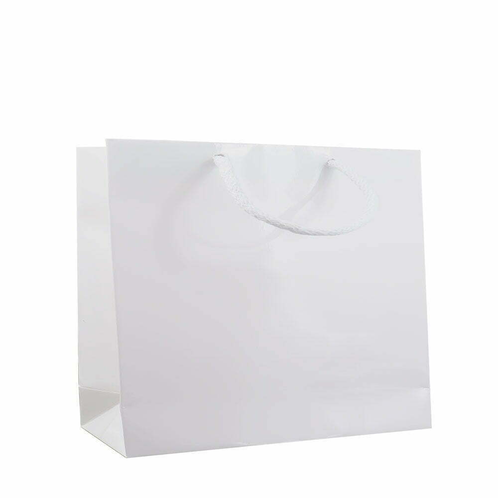 Flat soft M23 Shopper Plastificata Opaca Bianco