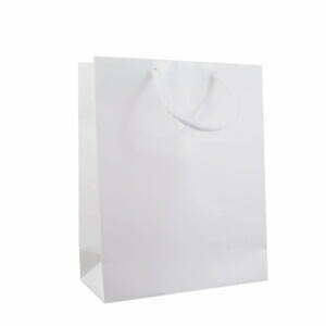 Flat soft M24 Shopper Plastificata Opaca Bianco