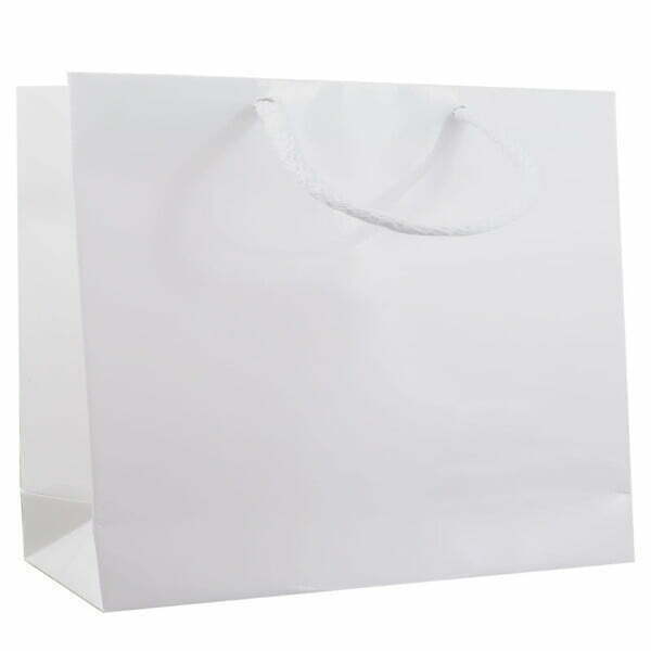 Shopper Plastificata Opaca Bianco Flat soft M54