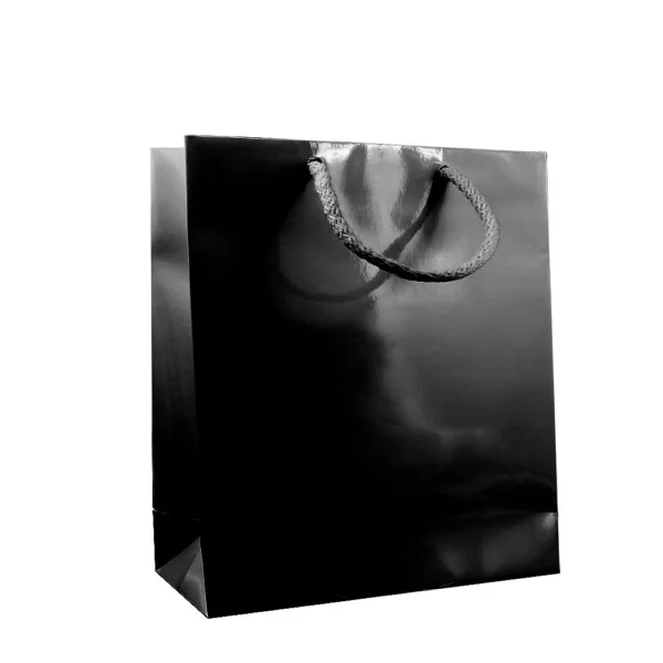 Flat luce M18 Shopper Plastificata Lucida Nero