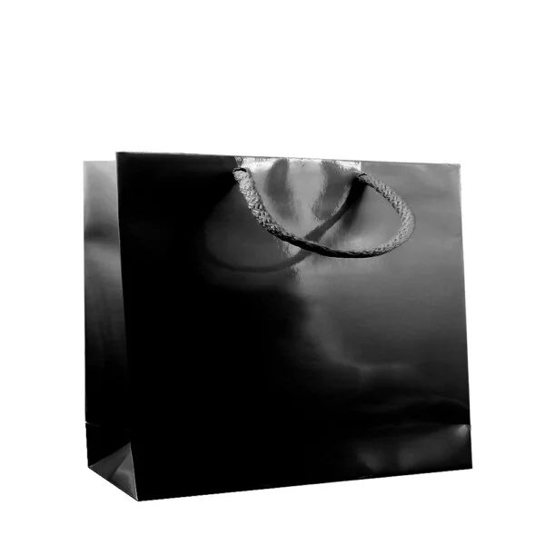 Flat luce M23 Shopper Plastificata Lucida Nero