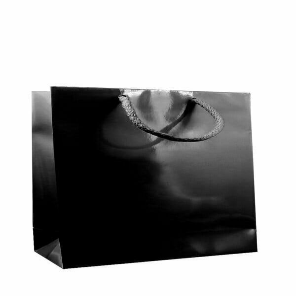 Flat luce M35 Shopper Plastificata Lucida Nero