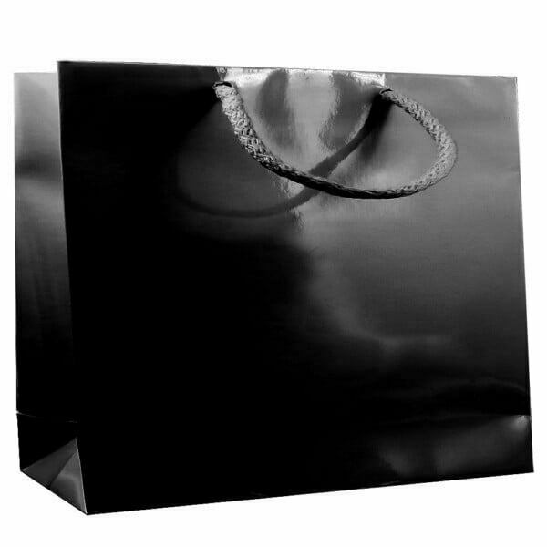 Flat luce M54 Shopper Plastificata Lucida Nero