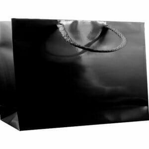 Flat luce M64 Shopper Plastificata Lucida Nero