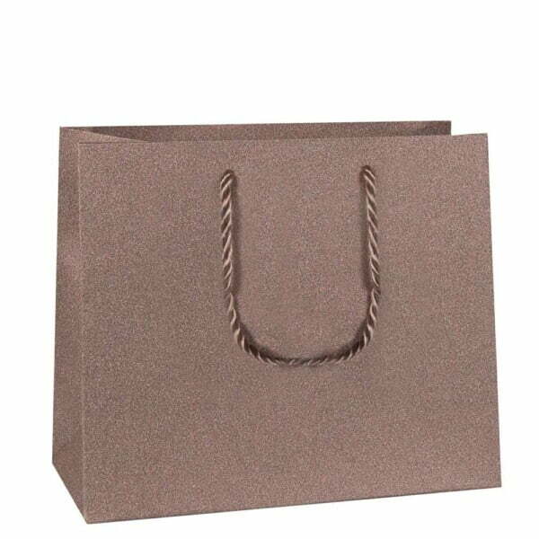 Shopper plastificata Glitterata Bronzo Glamour M26