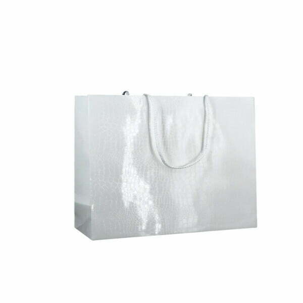 Shopper Plastificata Lucida Bianco Levante M17