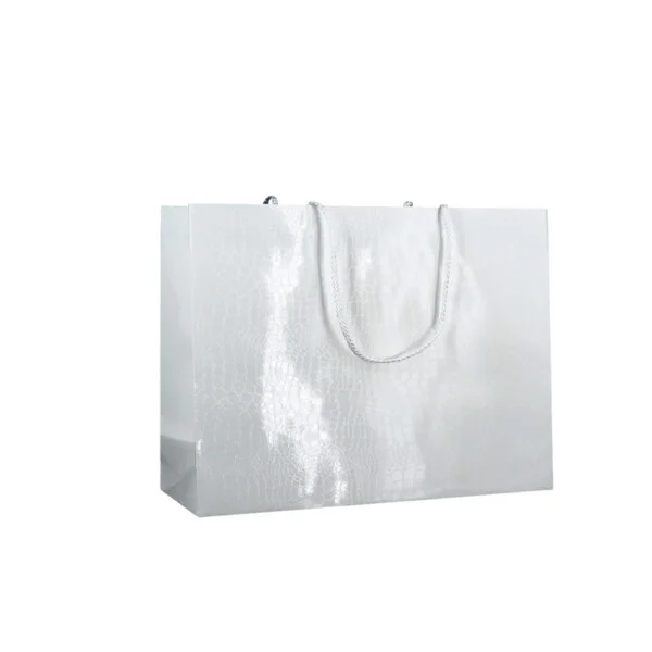 Levante M17 Shopper Plastificata Lucida Bianco