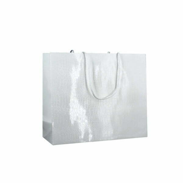 Shopper Plastificata Lucida Bianco Levante M26