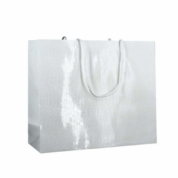 Shopper Plastificata Lucida Bianco Levante M41