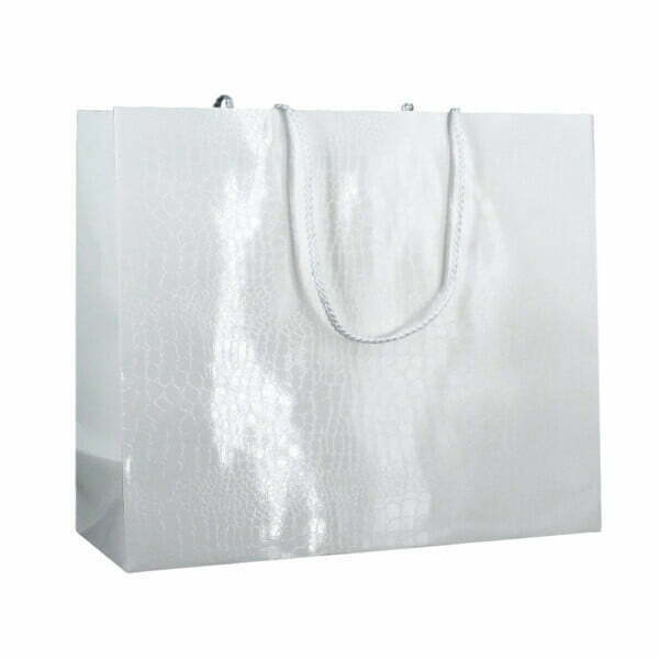 Shopper Plastificata Lucida Bianco Levante M55