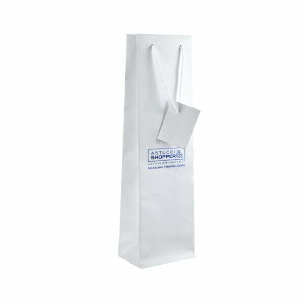 Shopper Plastificata Opaca Bianco MiniBag M9