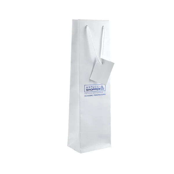 MiniBag M9 Shopper Plastificata Opaca Bianco