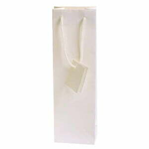MiniShop M8 Shopper Plastificata Opaca Bianco