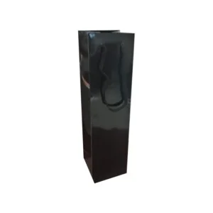 Shopper Plastificata Lucida Nero Party M11