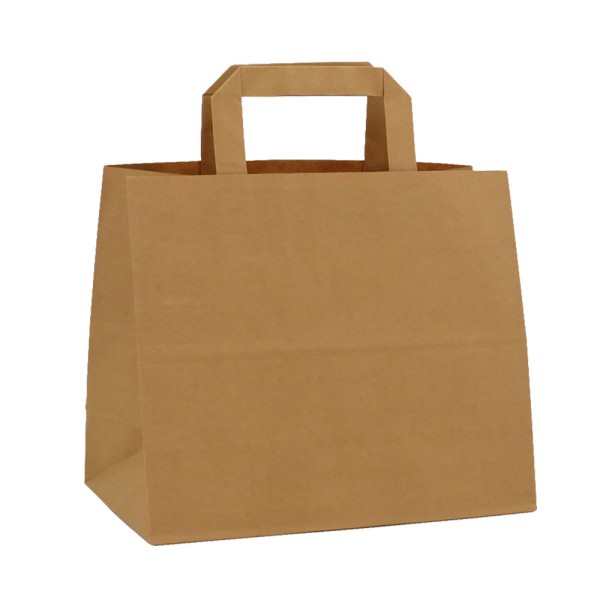 Shopper Kraft Riciclata Avana Quadra Delivery M38