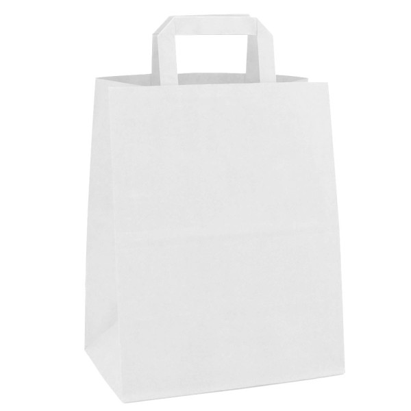 Shopper Kraft Bianco Quadra Delivery M32B