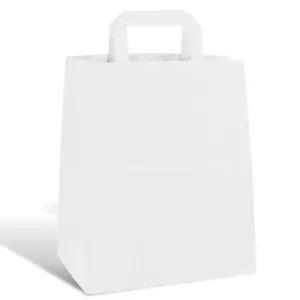 Shopper Kraft Bianco Quadra Delivery M38B