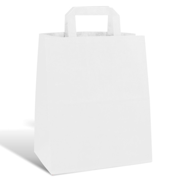 Shopper Kraft Bianco Quadra Delivery M38