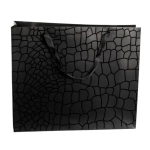 Shopper Plastificata Semi lucida Nero Scirocco M42