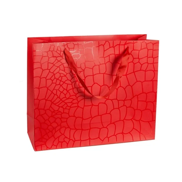 Shopper Plastificata Semi lucida Rosso Scirocco M34