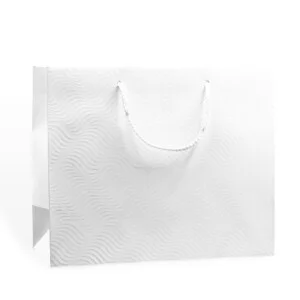 Shopper Plastificata Opaca Bianco Zefiro M34