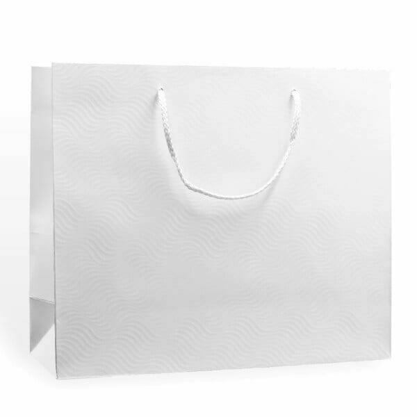 Shopper Plastificata Opaca Bianco Zefiro M41