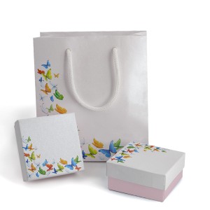 Farfalle M2 Astuccio con shopper multifunzione Rosa