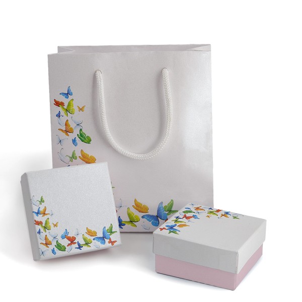 Farfalle M2 Astuccio con shopper multifunzione Rosa