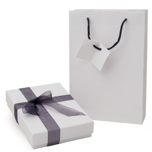 Gala M5 Astuccio con shopper per collana Bianco