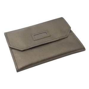 Sartoriale Rotolo in similpelle saffiano Collane con 12 placche Bronzo