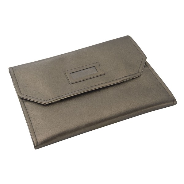 Sartoriale Rotolo in similpelle saffiano Collane con 12 placche Bronzo