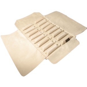 Sartoriale Rotolo in similpelle saffiano Anelli ridotto Bronzo