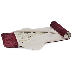 Oriente Rotolo in velluto 24 riquadri 24 riquadri Bordeaux