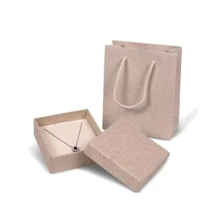 Astuccio con shopper multifunzione Avorio in carta ecologica FSC Eco Prato Combo M2