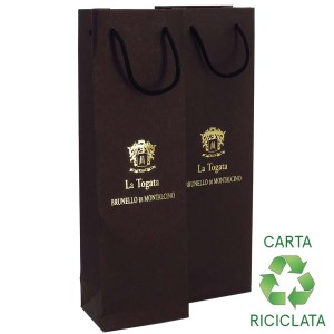 Shopper Riciclata Nero Drink Deluxe M12