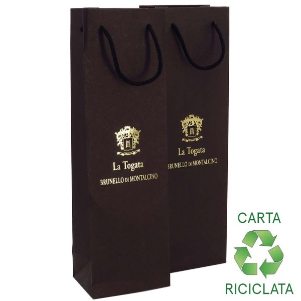 Shopper Riciclata Nero Drink Deluxe M12