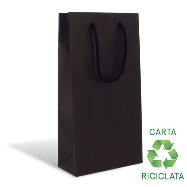 Shopper Riciclata Nero Drink Deluxe M20