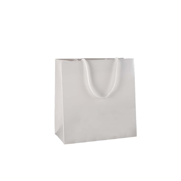Shopper Plastificata Perlata Bianco Boreale M20